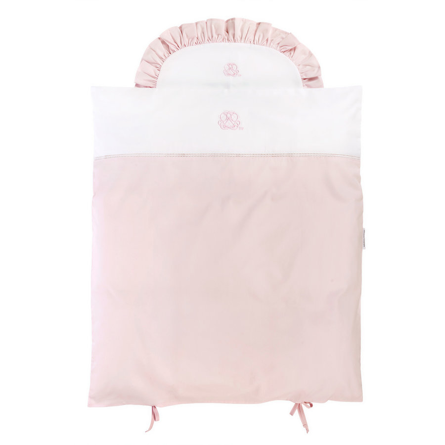 Cotton Pink donsovertrek wieg 80x80cm + sloop-1