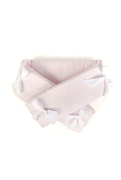 Cotton Pink bedbeschermer 210 cm - gewafeld H: 18 cm