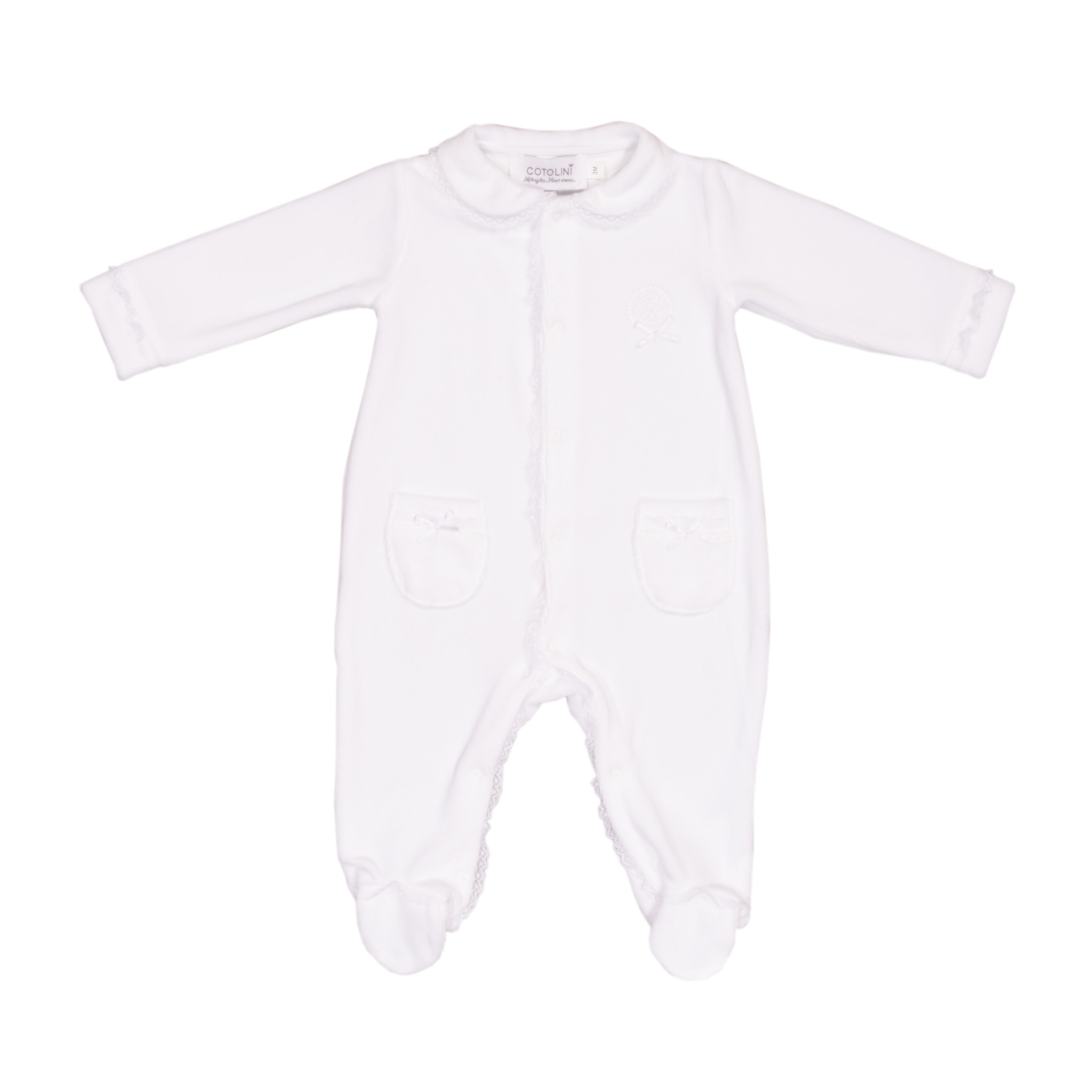 boxpakje velours met kanten biesje - wit-1