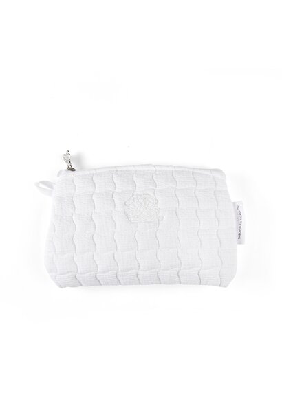 Cotton White Platte tas - Gewatteerd