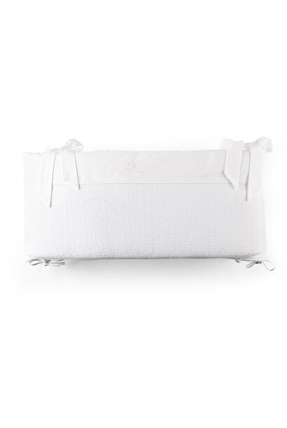 Cotton White Bedbeschermer 60cm - Gewafeld (60x60x60cm) H:32cm