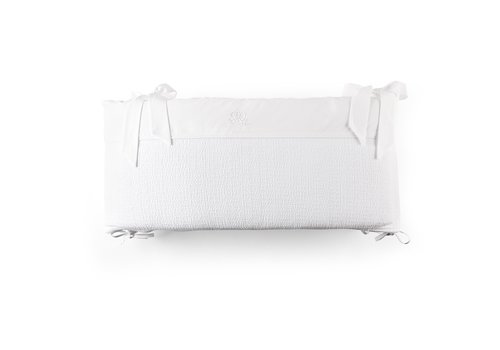  Théophile & Patachou Cotton White Bedbeschermer 60cm - Gewafeld (60x60x60cm) H:32cm 