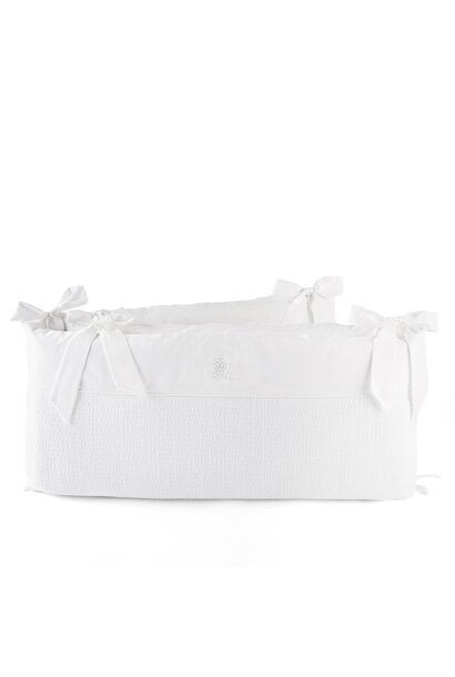 Cotton White Bedbeschermer 60cm - Gewafeld (60x60x60cm) H:32cm