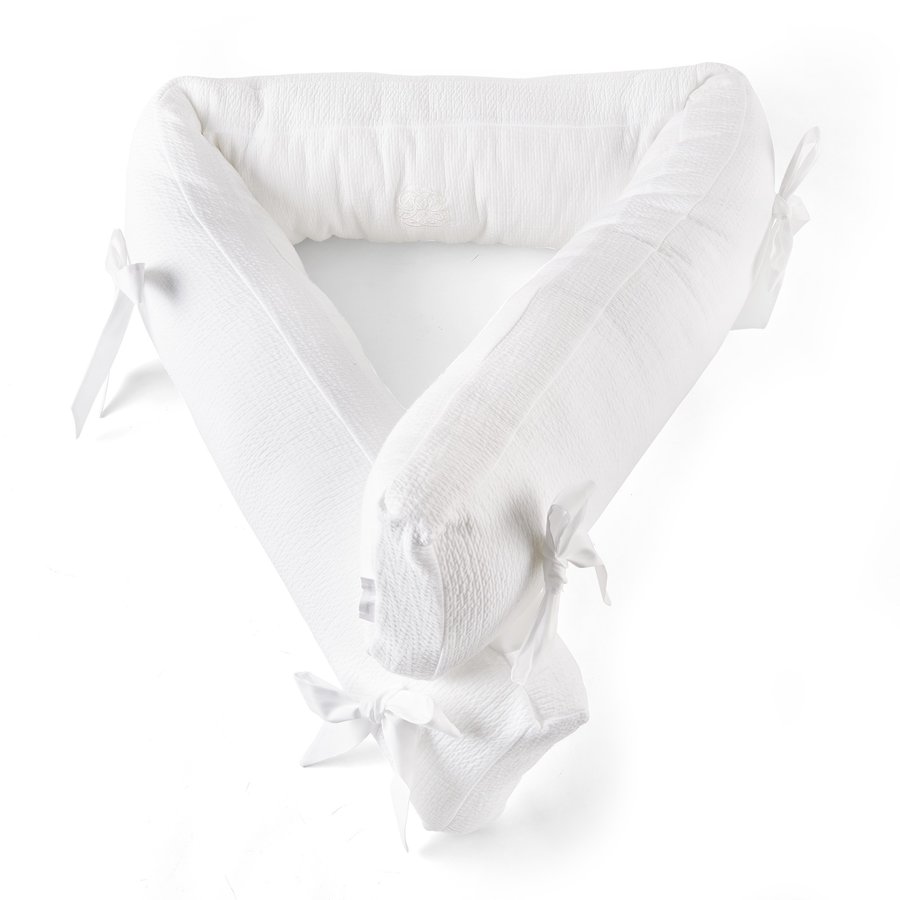 Cotton White Bedbeschermer 210 cm - Gewafeld H: 18 cm-1