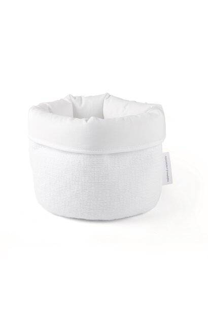 Cotton White Verzorgingsmand rond - Gewafeld