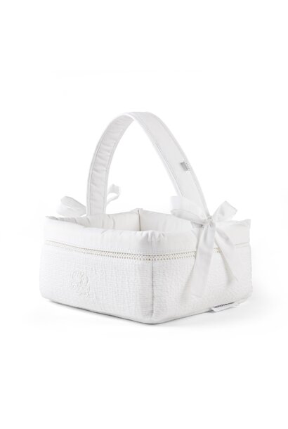 Cotton White Verzorgingsmand - Gewafeld
