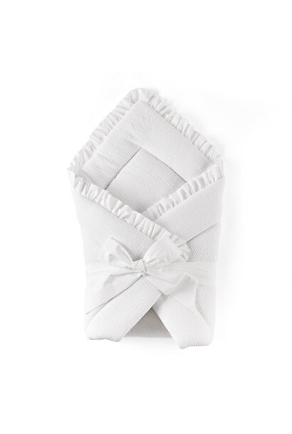 Cotton White Doopdeken voetenzak 75x75cm - gawafeld