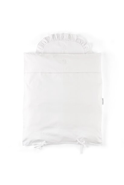 Cotton White Donsovertrek wieg 80x80cm + sloop