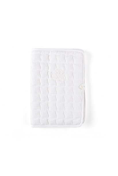 Cotton White Hoes geboorteboekje - Gewatteerd