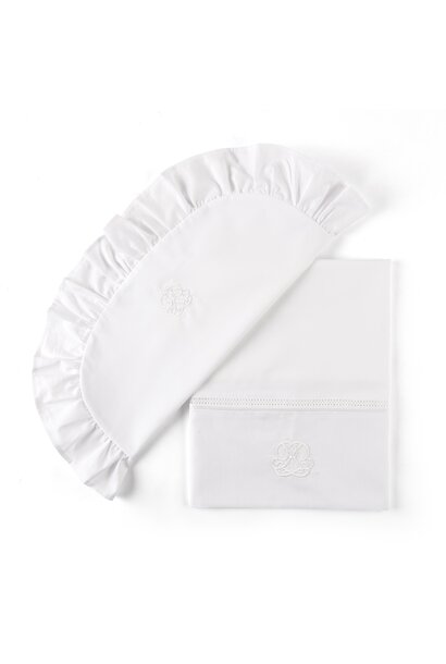 Cotton White Wieglaken + sloop