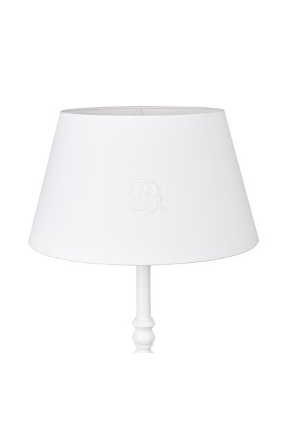 Cotton White Grote lampenkap geborduurd