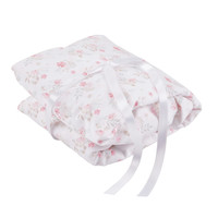 Pink Flower hoeslaken bed - bedrukt - 70x140cm