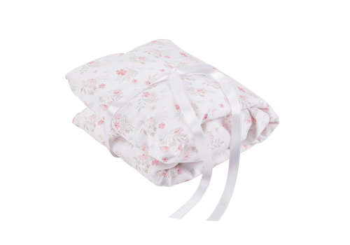  Théophile & Patachou Pink Flower hoeslaken bed - bedrukt - 70x140cm 