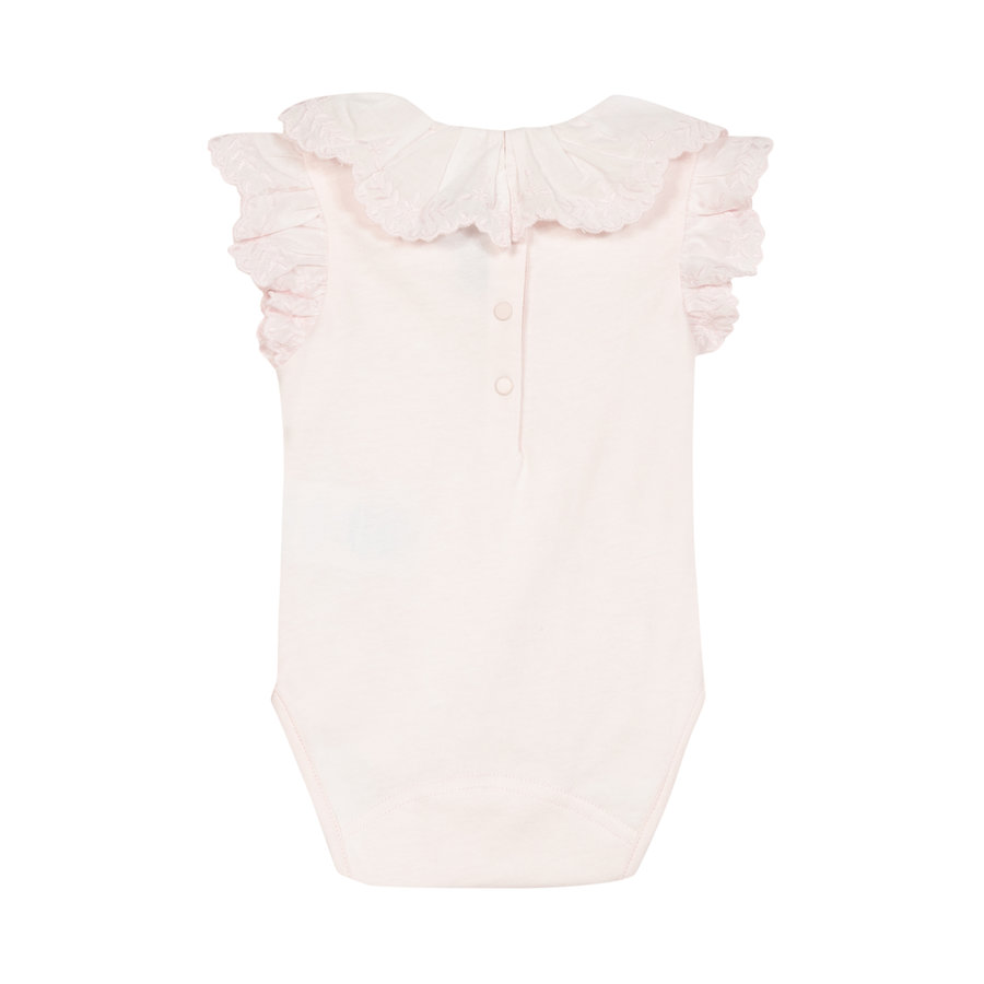 romper met broderie kraag - roze-2