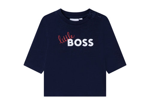  Hugo Boss t-shirt little boss - blauw 
