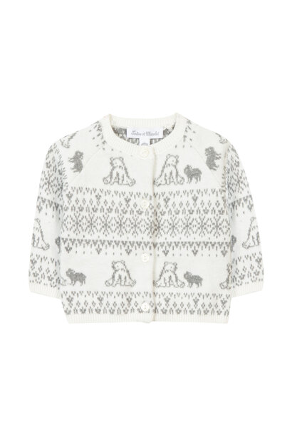 gebreid vestje - offwhite