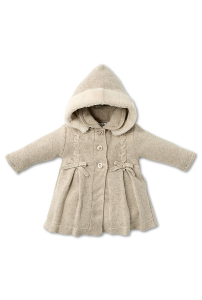 babyjasje met merino wol en kasjmier - beige