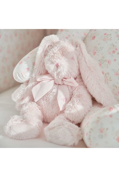 Muzikaal konijn strik roze - 30cm