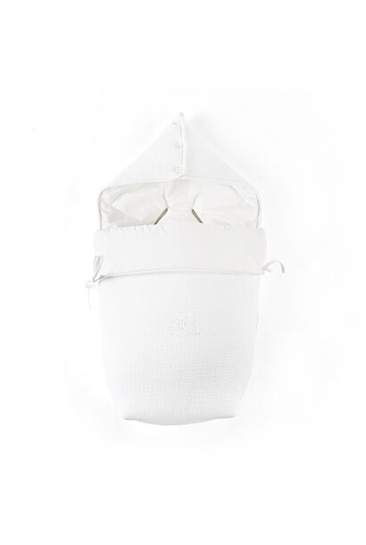 Cotton White Voetenzak 3-punts fixatie