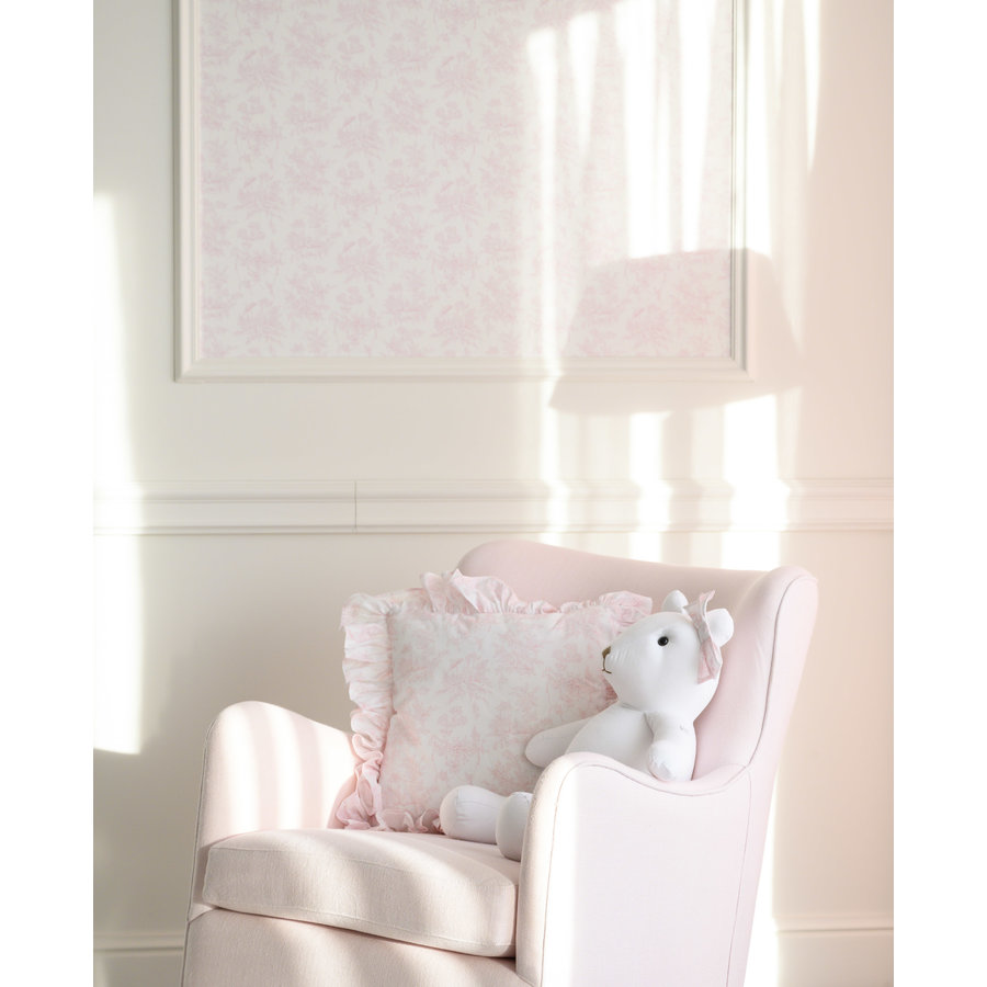 Rocking Chair Linnen - Roze-2