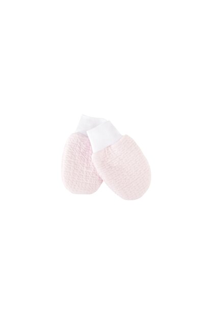 Wanten jersey gewafeld - roze