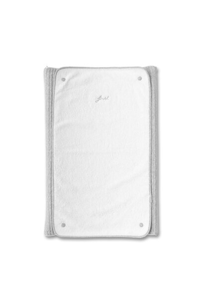 Hoes waskussen met badstof handdoek - Essentials Pearl Grey