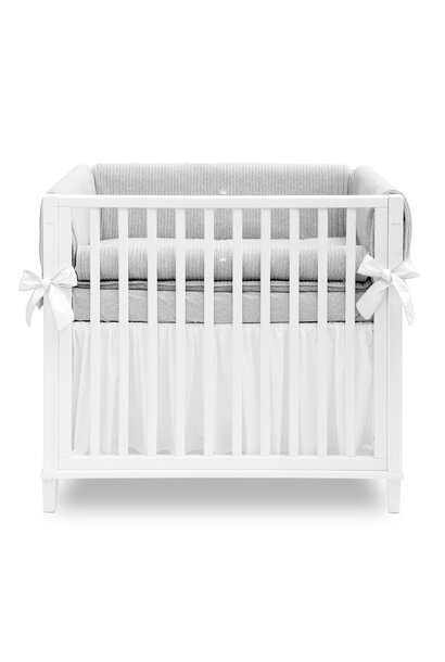 Boxomrander 3 delen met strik - Essentials Pearl Grey