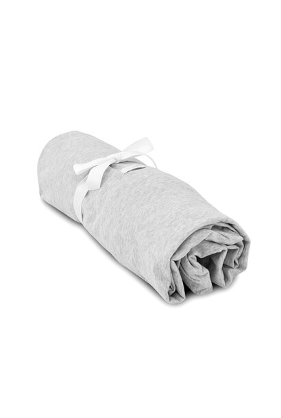 Hoeslaken ledikant 70x140cm - Essentials Pearl Grey