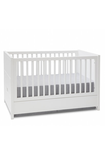 Rok voor bed katoen 70x140 cm - Essentials Grey