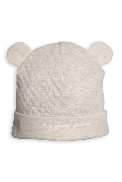babymutsje katoen - beige