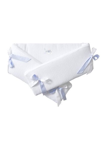 Classic Car Bedbeschermer 210 cm - Gewafeld H: 18 cm