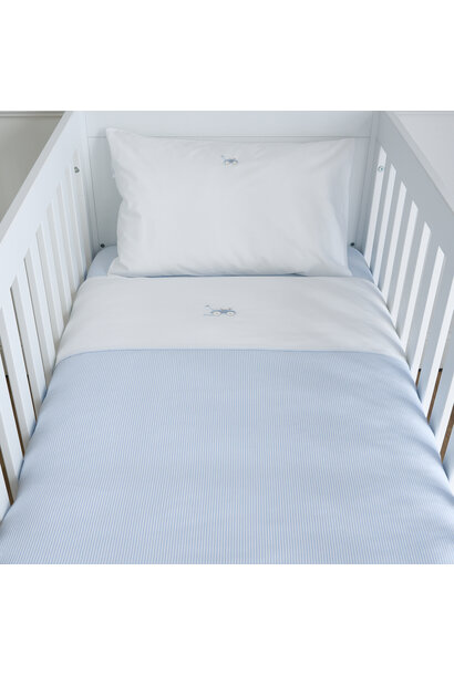Classic Car Donsovertrek bed lijnen 100x135cm  + sloop