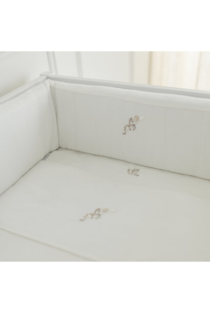 Carrousel Bedbeschermer 210 cm - Gewafeld H: 18 cm