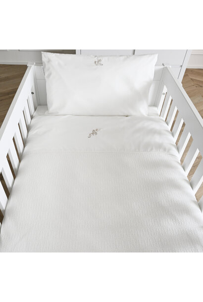 Carrousel Donsovertrek bed gewafeld 100x135cm  + sloop
