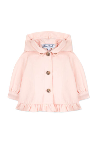 babyjasje katoen met ruches - roze