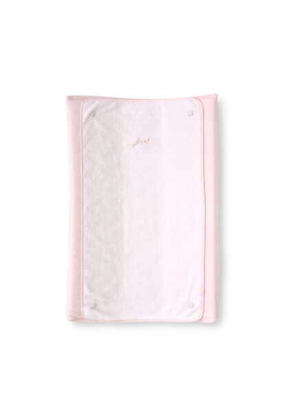 aankleedkussenhoes met afneembare badstof onderligger - Crystal Pink