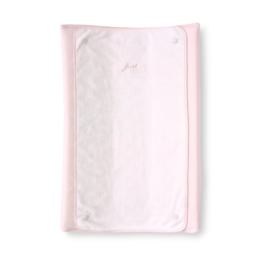 aankleedkussenhoes met afneembare badstof onderligger - Crystal Pink-1