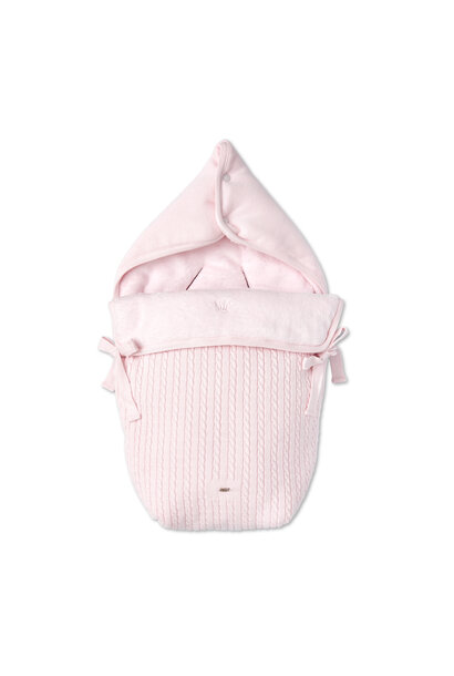 Crystal Pink voetenzak voor autostoel 3 puntsgordel roze