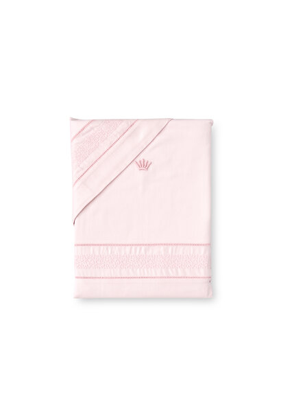 Donsovertrek met sloop voor box - Crystal Pink