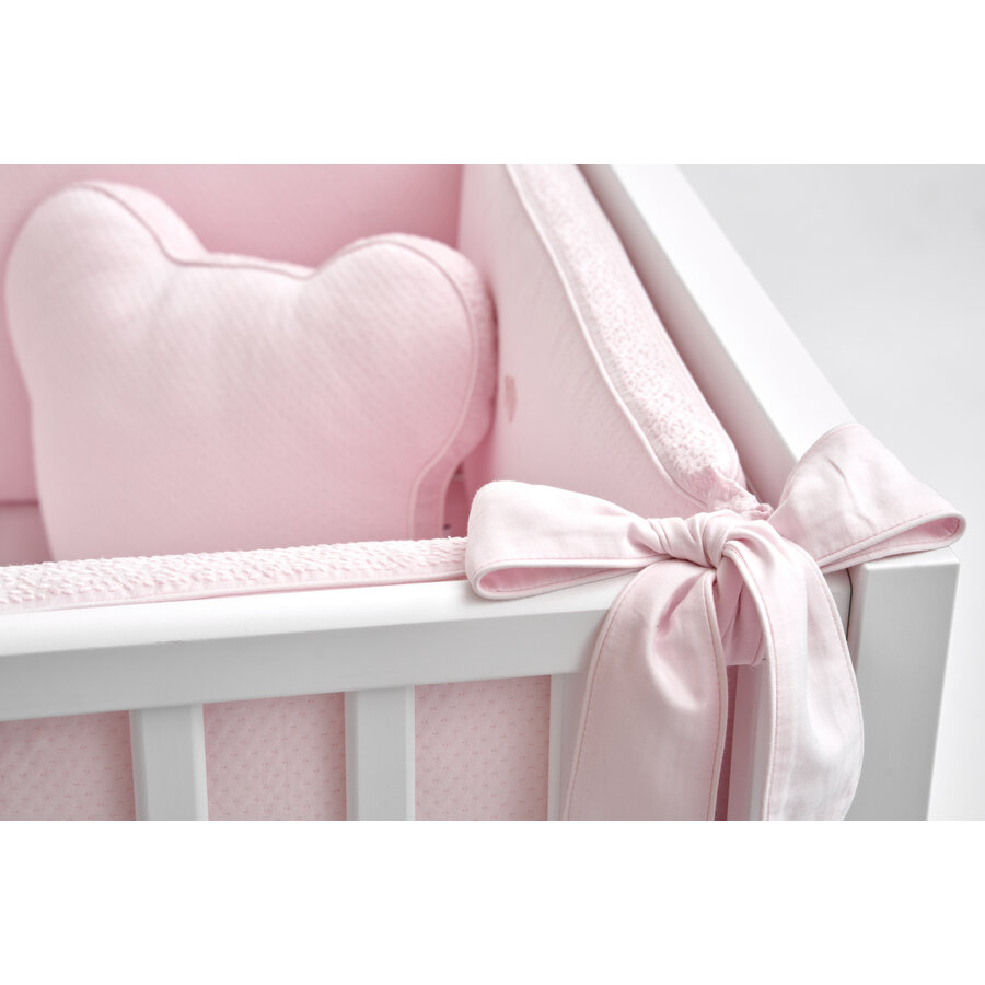 Bedbeschermer 70cm - Crystal Pink-5