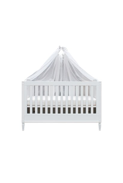 Cotton White Set 2 hemels schuif voor bed 185x150 - linnen