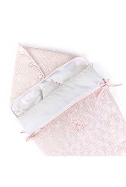 Cotton Pink Voetenzak voor autostoel 3-punts gordel