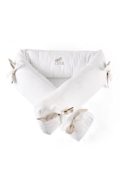Safari Bedbeschermer 210 cm - Gewafeld H: 18 cm