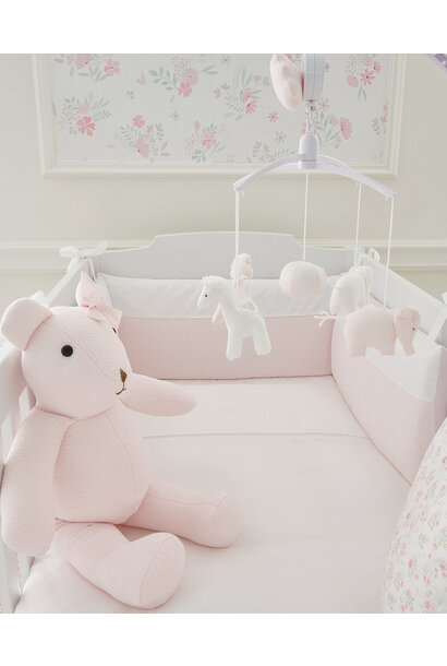 Cotton Pink muziekmobiel "olifanten en giraffen"