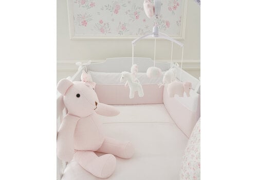  Théophile & Patachou Cotton Pink muziekmobiel "olifanten en giraffen" 