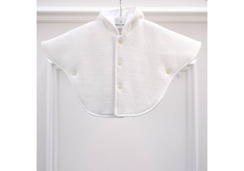  Théophile & Patachou Geboorte poncho gewafeld – Ivoor 