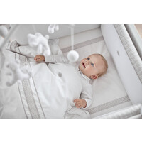 thumb-ledikant donsovertrek met sloop - Ethnic White-1
