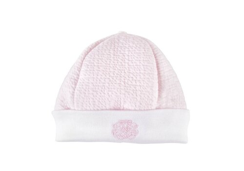  Théophile & Patachou Muts jersey gewafeld geborduurd - roze 