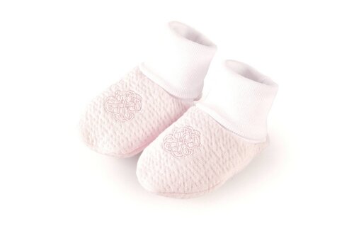  Théophile & Patachou Babyslofjes jersey gewafeld - roze 