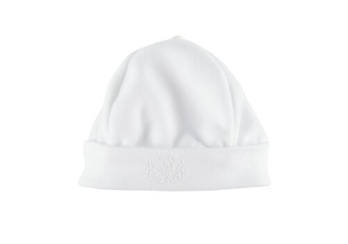  Théophile & Patachou Muts fluweel geborduurd - Wit/Roze 